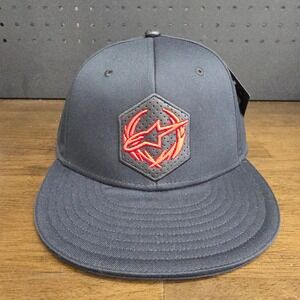 Alpinestars Maximum Hat Mens L/XL Black A-Flex Hexagon Logo‎ 1016-81022 NWT
